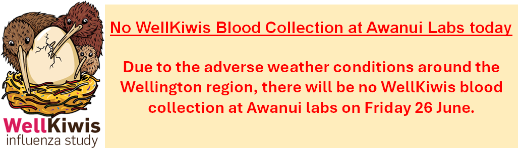 No Awanui bloods today